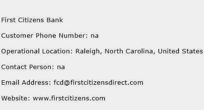 First Citizens Bank Contact Number | First Citizens Bank Customer Service Number | First ...