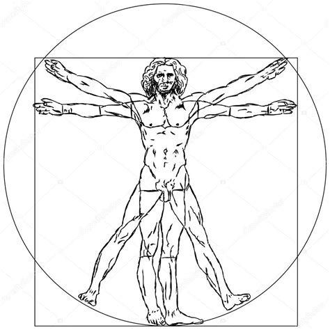 Vitruvian Man Drawing at GetDrawings | Free download