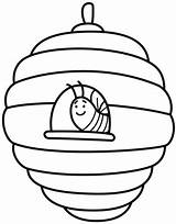 Beehive Coloring Page  Free Printable Coloring Pages sketch template