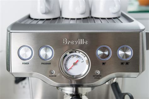 A close up of the interface on the Breville Infusor, our pick for best espresso machine for ...