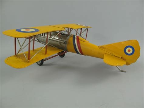 Large Vintage Yellow Airplane Old Classic Metal Model Toy - Etsy