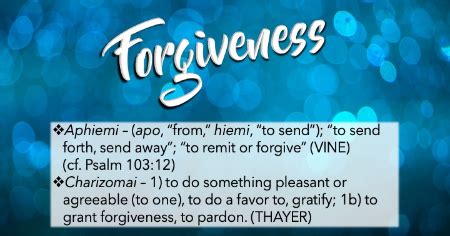 Sermon: Forgiveness