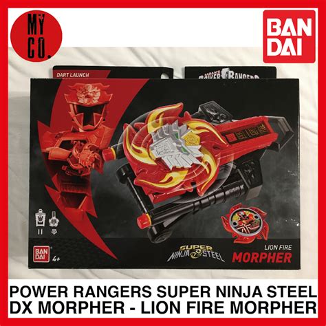 POWER RANGERS SUPER NINJA STEEL DX MORPHER - LION FIRE MORPHER BANDAI | Shopee Singapore