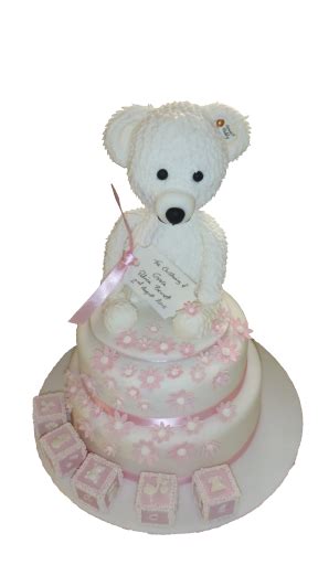 White Teddy Bear Cake – Me Shell Cakes