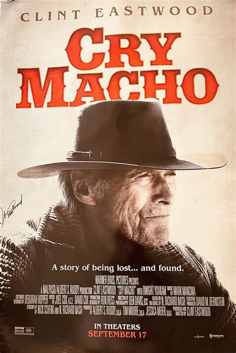 Charitybuzz: Clint Eastwood Signed Cry Macho Poster