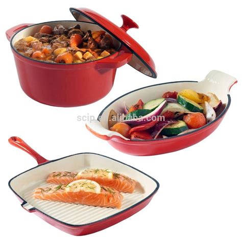 Cast Iron Casserole Cookware Set