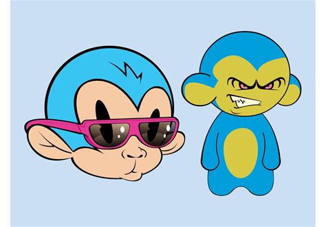 Cool Cartoon Monkeys - Download Free Vector Art, Stock Graphics & Images