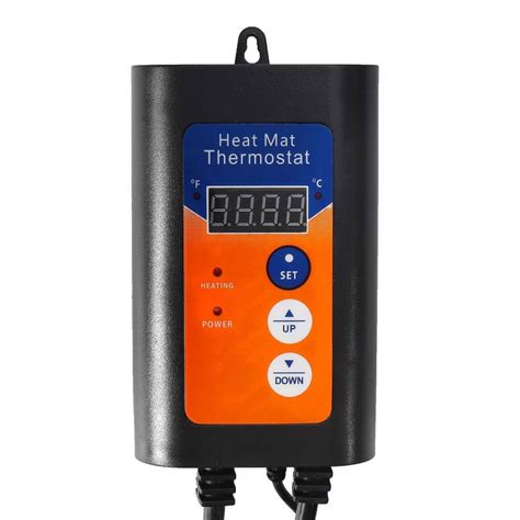 1000W 230V Digital Heat Mat Thermostat Temperature Controller For Hydroponic Plants Germination ...