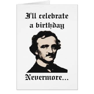 Edgar Allan Poe Birthday Cards | Zazzle