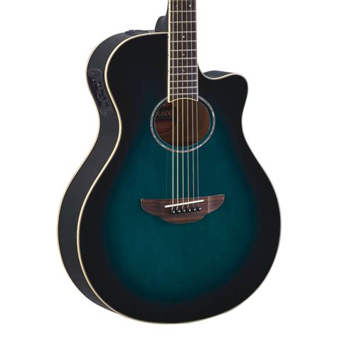 Yamaha Guitars APX600 - Oriental Blue Burst - Acoustic Electric Thinli | Make'n Music