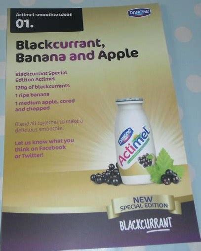 Madhouse Family Reviews: Special Edition Blackcurrant Actimel smoothie recipes