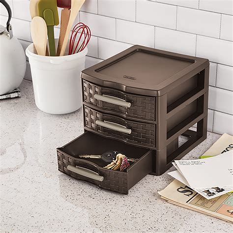 Sterilite Small 3 Drawer Organizer - Loft Beds For Small Spaces