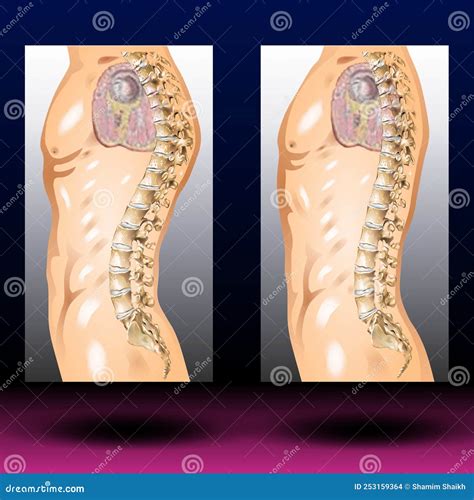 Spine Kyphosis - Spinal Cord - Human Anatomy - Healthcare - Science ...