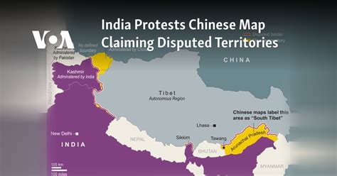 India Protests Chinese Map Claiming Disputed Territories