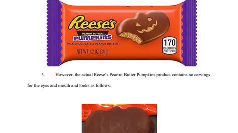 Florida woman sues Hershey's over misleading ads for faces on Reese's Halloween candy