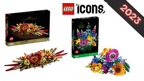 2023 LEGO Botanical sets 10313 Wildflower Bouquet and 10314 Dried ...