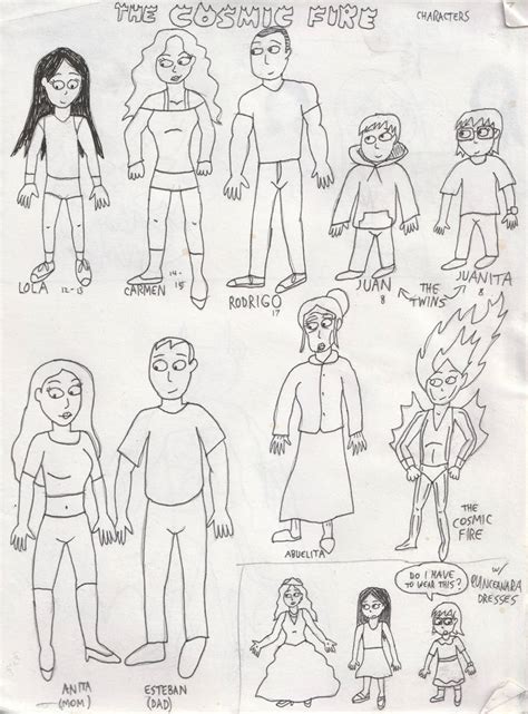 The Cosmic Fire characters by BatAstroFan on DeviantArt