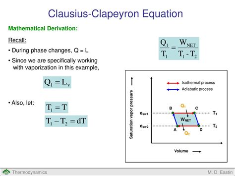 PPT - Clausius-Clapeyron Equation PowerPoint Presentation, free download - ID:6569609