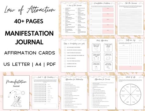 Printable Manifestation Journal Template - Fillable Form 2023