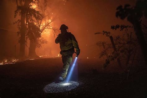 Kincade Fire stoked by fierce winds prompts new evacuations, threatens ...