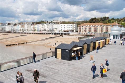 Hastings Pier and Seafront, England Editorial Image - Image of people ...