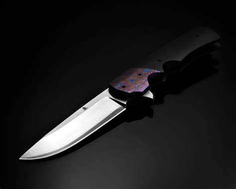 A Beautiful Jason Clark Custom Hunter Folding Knife Flipper Knife, Micarta, Custom Knives ...