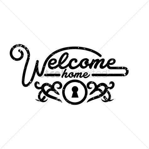 Welcome Home Vector at GetDrawings | Free download