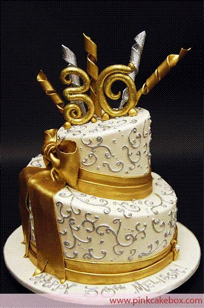 happy golden birthday cake - Nelia Christie