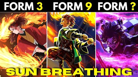 ALL Sun Breathing Forms Explained in Demon Slayer - YouTube