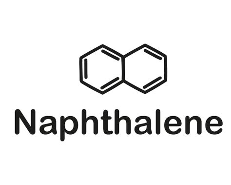 Premium Vector | Chemical formula naphthalene.