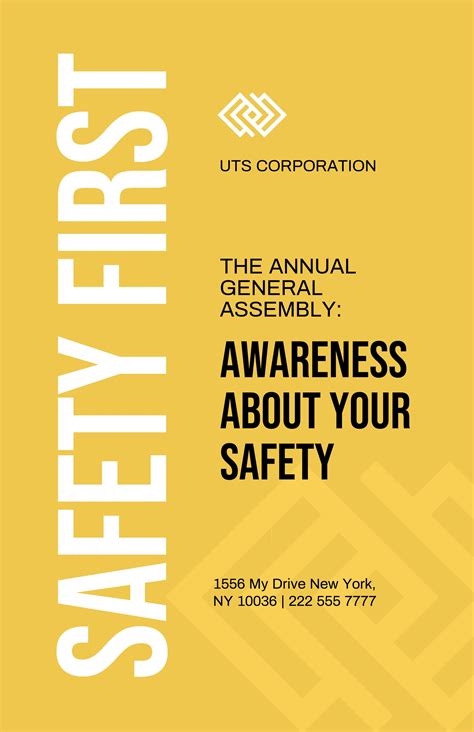 A3 Safety Poster in Illustrator, PSD, Word, Publisher, Google Docs ...