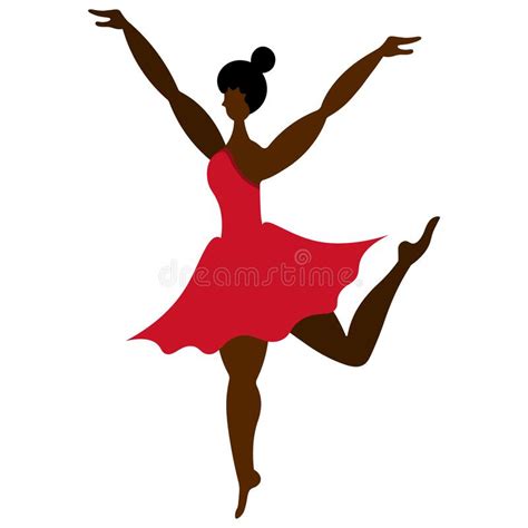 African American Ballerina Illustration Silhouette Stock Illustration ...