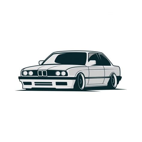 Premium Vector | Car Vector BMW | Car vector, Bmw cars, Cool car drawings