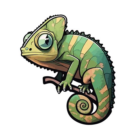 cute chameleon cartoon style 20901814 Vector Art at Vecteezy