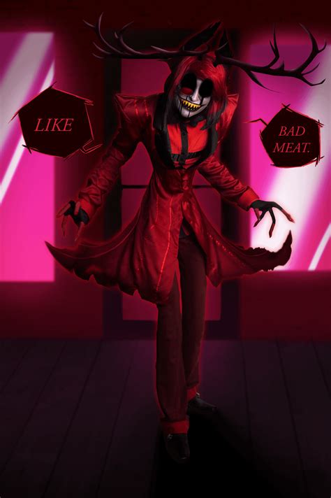 Like BAD MEAT. - Alastor Cosplay - IG: @deadlyvucosplay : r/HazbinHotel