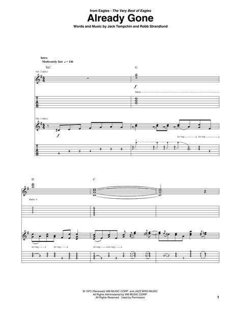 Already Gone by Eagles - Guitar Tab - Guitar Instructor