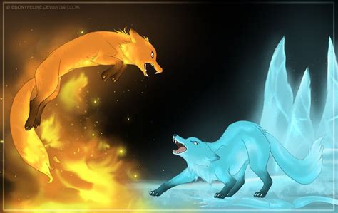 View 27 Fire Wolf Vs Ice Wolf Drawing