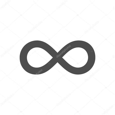 Infinity symbol loop. Figure 8 icon, eternity logo sign in original ...