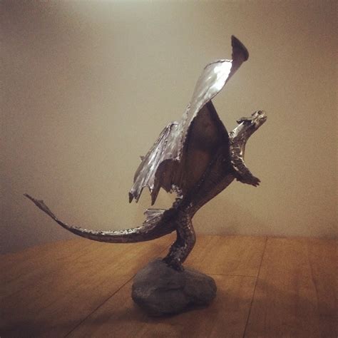 Metal Dragon sculpture statue for indoor and outdoor use