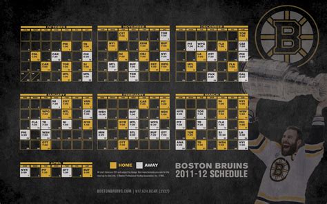 Bruins 2011-12 Schedule - Boston Bruins Wallpaper (27313603) - Fanpop