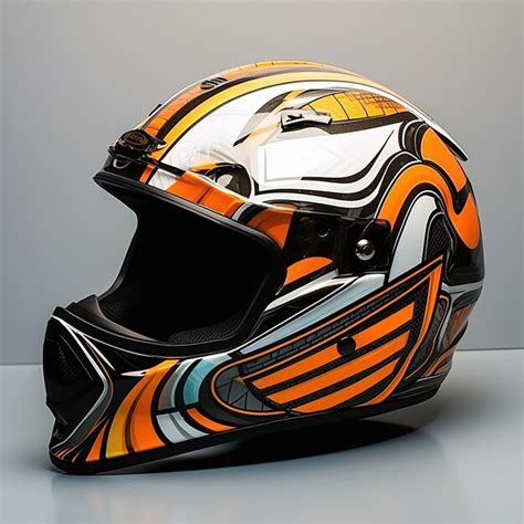 Premium Photo | The Racebike helmet for racer and rider