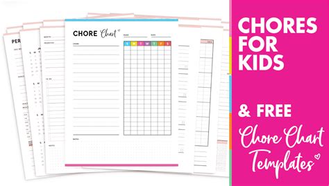 Free Chore Chart Templates