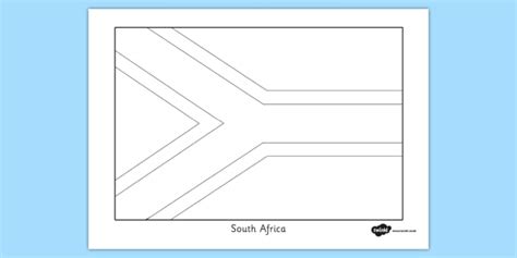 South Africa Flag Coloring Sheet (Teacher-Made)