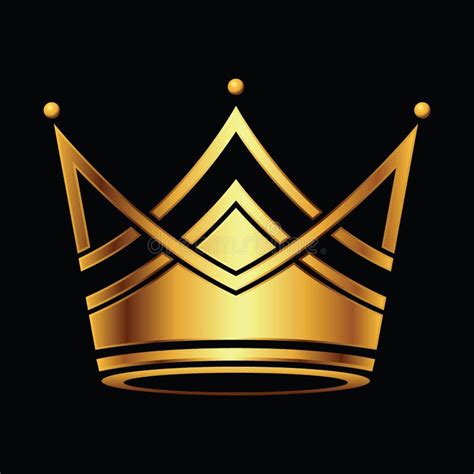 Crown Modern Gold Logo Set Vector Stock Vector - Illustration of ...