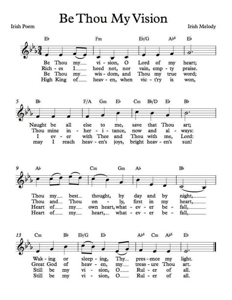 Amen.... | Hymn sheet music, Ukulele music, Be thou my vision