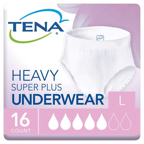 TENA Disposable Underwear Female Large, 54286, Super Plus, 16 Ct- Buy Online in United Arab ...