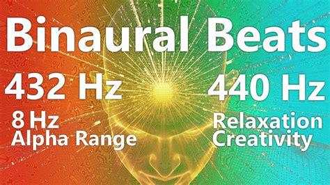 Binaural Tones 8Hz Alpha Wave | Listen & Relax to 432 Hz & 440 Hz - YouTube