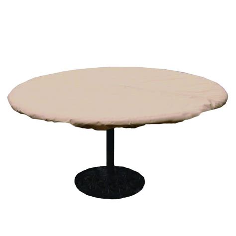 Hearth & Garden Polyester Standard Round Patio Table Cover with PVC ...