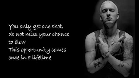 Eminem Lose yourself lyrics.... - YouTube