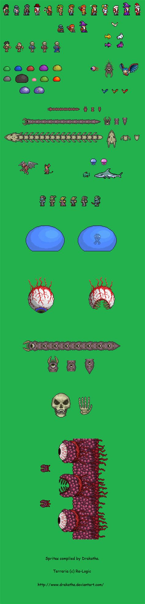 Terraria Spritesheet by Drakatha on DeviantArt